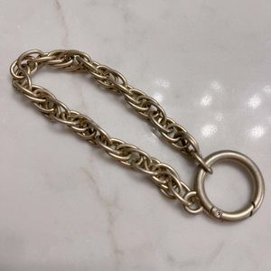 Gold double link bracelet